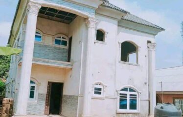 75 percent completed 5 bedroom duplex with 1 Bedroom flat BQ